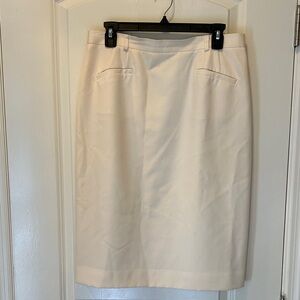 Talbots Cream Pencil Skirt